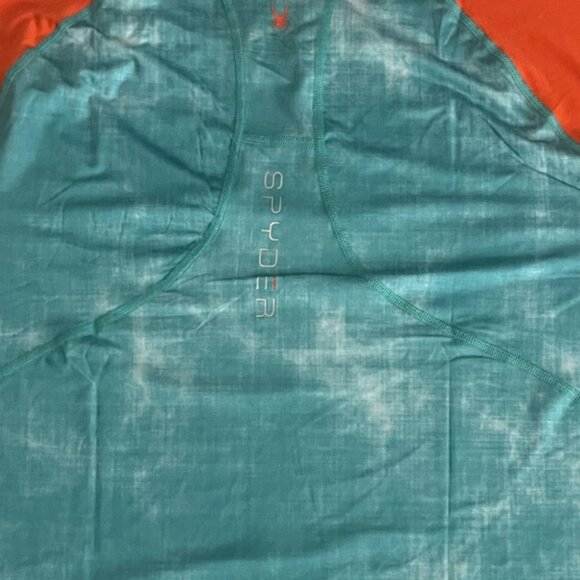 Spyder Rash Guard Shirt Mens Medium Swim Surf Sun Protection UPF 30 Quick Dry - Picture 3 of 7